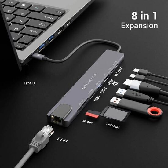 Multi USB Hub Type C – High-Speed USB C Hub with Multiple Ports for Laptop
